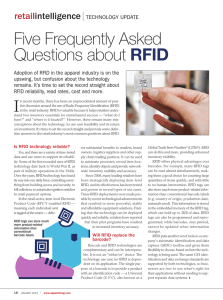 Five Frequently Asked Questions about RFID