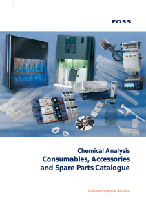 Consumables, Accessories and Spare Parts Catalogue