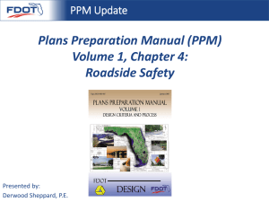 Plans Preparation Manual (PPM) Volume 1, Chapter 4: Roadside