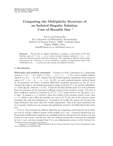 Computing the Multiplicity Structure of an Isolated Singular Solution