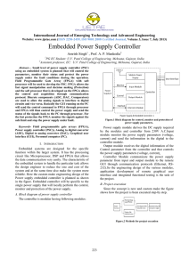 Embedded Power Supply Controller