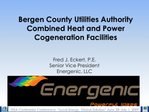 Bergen County Utilities Authority Combined Heat and Power