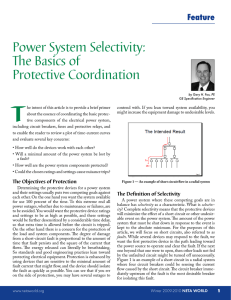 Power System Selectivity: The Basics of Protective Coordination