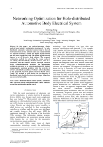 Networking Optimization for Holo-distributed Automotive Body