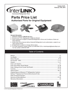 Parts Price List - Heatcraft Worldwide Refrigeration