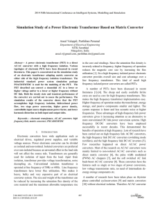 Simulation Study of a Power Electronic Transformer Based on