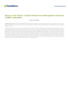 Capital Research and Management Company (“CRMC”)