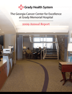 2009 Annual Report - Georgia Cancer Center for Excellence at Grady
