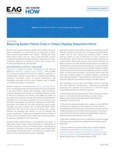Reducing System Failure Costs in Today`s Digitally Dependent World
