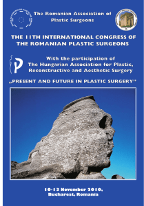 Congress 2010 final.indd - The Romanian Association of Plastic