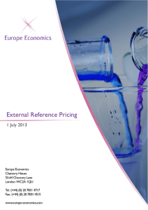 External Reference Pricing