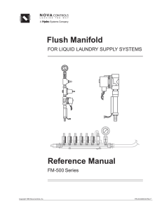 Flush Manifold 500 Manual