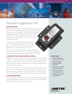 Transient Suppressor Unit - AMETEK Sensors and Fluid