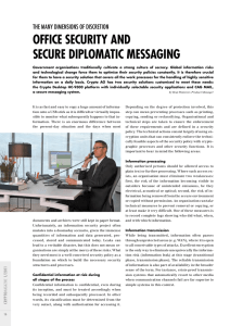 Crisis-proof messaging in diplomatic networks