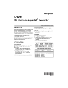 69-1720-2 - L7224U Oil Electronic Aquastat Controller