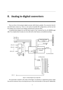 8. Analog to digital converters