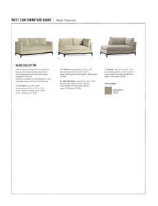 WEST ELM FURNITURE GUIDE Blake Collection