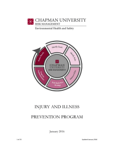 injury and illness prevention program
