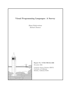 Visual Programming Languages: A Survey