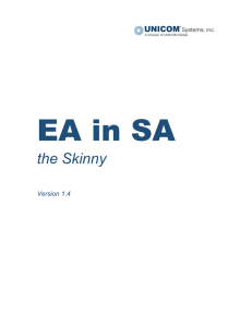 EA with SA -- The Skinny - TeamBLUE