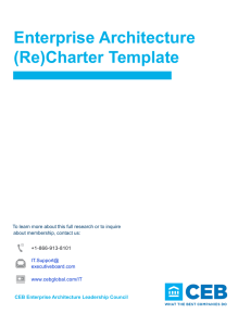 Enterprise Architecture (Re)Charter Template