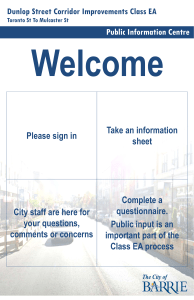Info Boards - City of Barrie