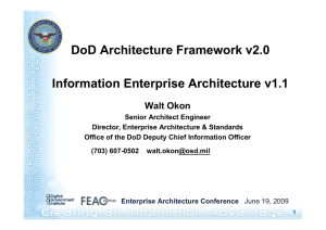 DoD Architecture Framework v2.0 Information Enterprise