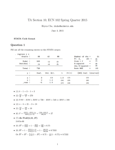 TA Section 10, ECN 102 Spring Quarter 2015 - ILhyun Cho