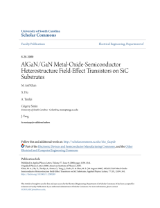 AlGaN/GaN Metal-Oxide-Semiconductor Heterostructure Field