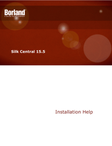 Silk Central Installation Help