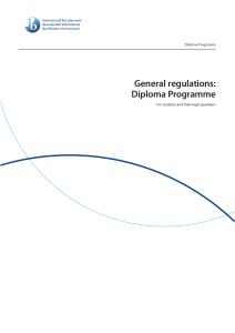 General regulations: Diploma Programme