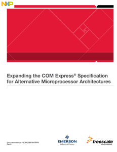 Expanding the COM Express Specification for Alternative