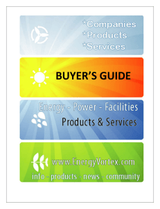buyer`s guide - EnergyVortex