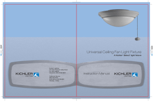Universal Ceiling Fan Light Fixture