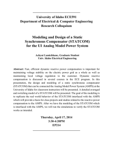 Modeling and Design of a Static Synchronous Compensator