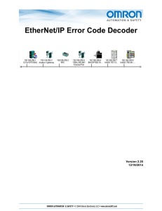 EtherNet/IP Error Code Decoder Quick Start Guide