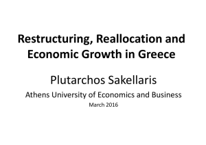 Keynote address by Plutarchos Sakellaris, Professor at Athens