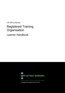 Registered Training Organisation