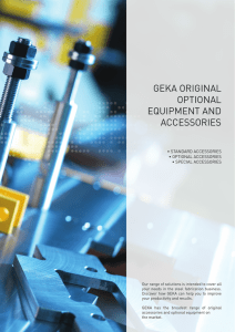 geka original optional equipment and accessories