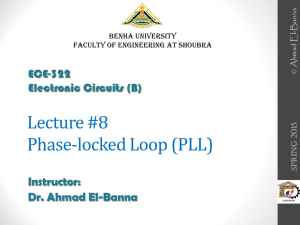 Lec#08: Phase-locked Loop (PLL)