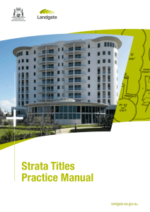 Strata Titles Practice Manual