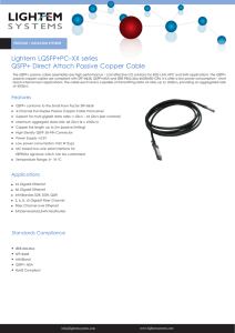 LQSFP+PC-XX(QSFP+ Direct Attach Passive Copper Cable)