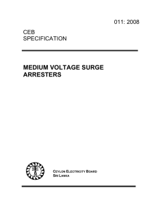 medium voltage surge arresters