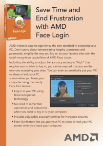 Save Time and End Frustration with AMD Face Login
