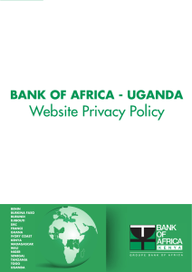 Privacy Policy - Bank of Africa Uganda