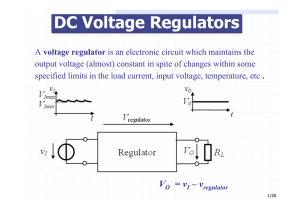 DC Voltage Regulators