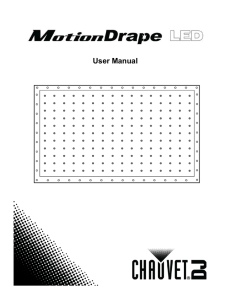 MotionDrape LED User Manual Rev. 9