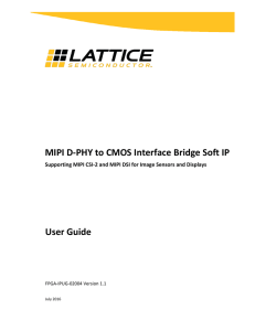 MIPI D-PHY to CMOS Interface Bridge Soft IP