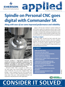 Spindle on Personal CNC goes digital with Commander SK