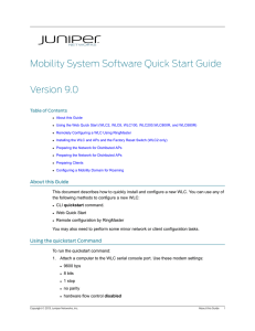 Mobility System Software Quick Start Guide
